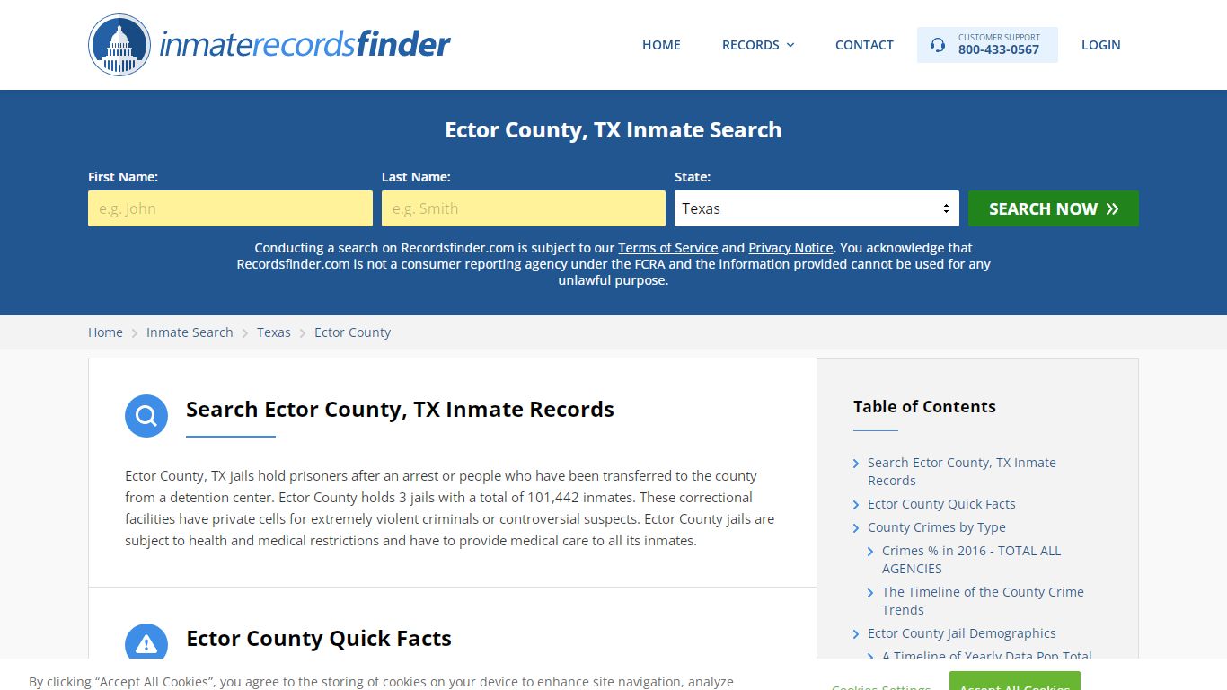 Ector County, TX Inmate Lookup & Jail Records Online