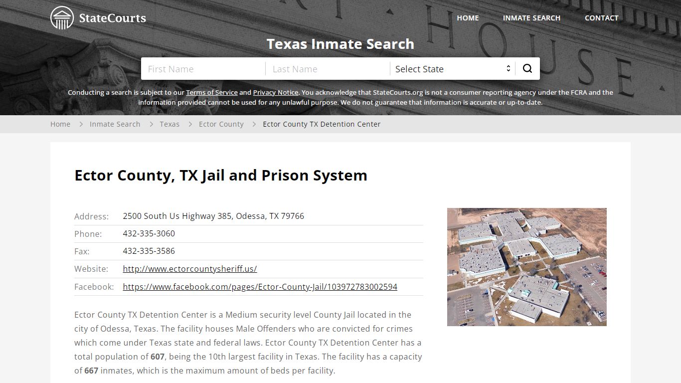 Ector County TX Detention Center Inmate Records Search ...